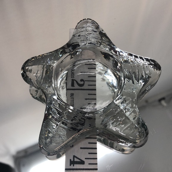 Starfish votive candle holder clear glass candle not included - Picture 3 of 4